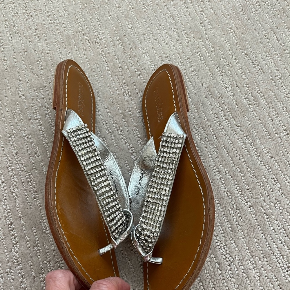 Matisse Silver Rhinestone Sandals - Picture 4 of 7